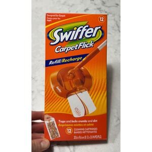 Swiffer Carpet‎ Flick Cleaning Refill Cartridges, 12 Count Discontinued HTF  EW